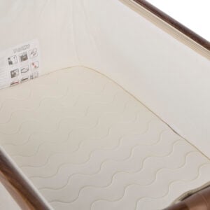 Tutti Bambini Origin CoZee OG Bedside Crib Rich Walnut & Cashmere Vintage Stripe (9)