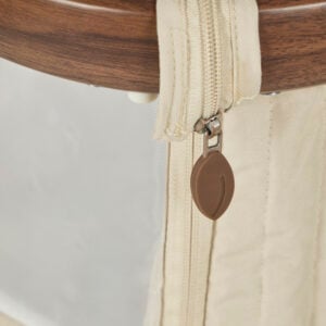 Tutti Bambini Origin CoZee Sense Bedside Crib Rich Walnut & Quilted Cashmere (10)