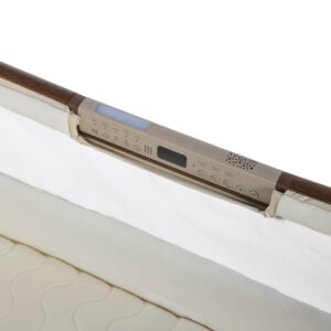 Tutti Bambini Origin CoZee Sense Bedside Crib Rich Walnut & Quilted Cashmere (12)