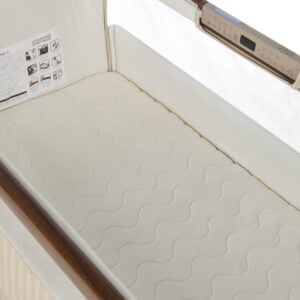 Tutti Bambini Origin CoZee Sense Bedside Crib Rich Walnut & Quilted Cashmere (13)