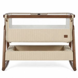 Tutti Bambini Origin CoZee Sense Bedside Crib Rich Walnut & Quilted Cashmere (3)