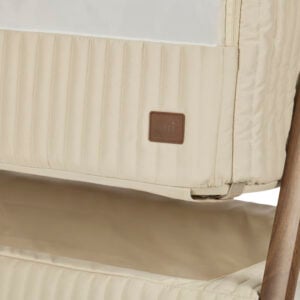 Tutti Bambini Origin CoZee Sense Bedside Crib Rich Walnut & Quilted Cashmere (9)