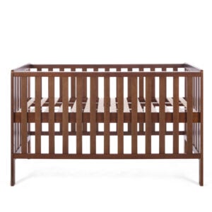 Tutti Bambini Origin Malmo Cot Bed, Cot Top Changer & Mattress Bundle Rich Walnut (11)