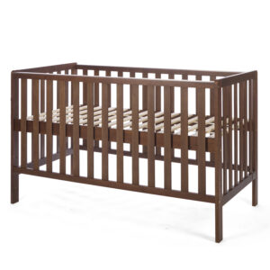 Tutti Bambini Origin Malmo Cot Bed, Cot Top Changer & Mattress Bundle Rich Walnut (12)