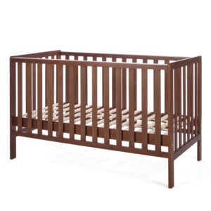 Tutti Bambini Origin Malmo Cot Bed, Cot Top Changer & Mattress Bundle Rich Walnut (14)