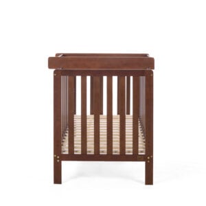 Tutti Bambini Origin Malmo Cot Bed, Cot Top Changer & Mattress Bundle Rich Walnut (16)
