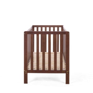 Tutti Bambini Origin Malmo Cot Bed, Cot Top Changer & Mattress Bundle Rich Walnut (17)