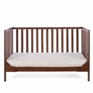 Tutti Bambini Origin Malmo Cot Bed, Cot Top Changer & Mattress Bundle Rich Walnut (19)