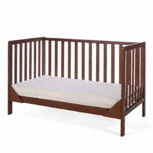 Tutti Bambini Origin Malmo Cot Bed, Cot Top Changer & Mattress Bundle Rich Walnut (22)