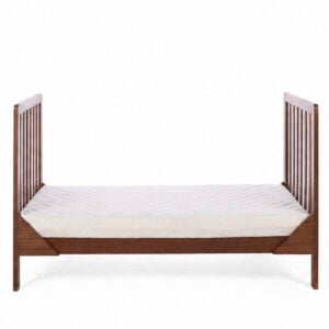 Tutti Bambini Origin Malmo Cot Bed, Cot Top Changer & Mattress Bundle Rich Walnut (24)