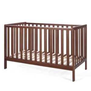 Tutti Bambini Origin Malmo Cot Bed, Cot Top Changer & Mattress Bundle Rich Walnut (5)