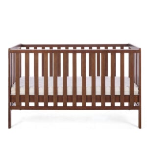 Tutti Bambini Origin Malmo Cot Bed, Cot Top Changer & Mattress Bundle Rich Walnut (8)