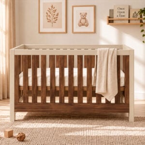 Tutti Bambini Origin Modena Cot Bed Cashmere and Rich Walnut (7)