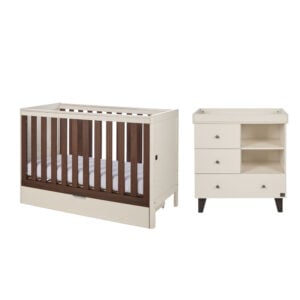 Tutti Bambini Origin Riley Compact 2 Piece Nursery Furniture Set Cashmere Cashmere1