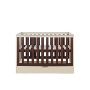 Tutti Bambini Origin Riley Compact Cot Bed with Drawer Cashmere and Rich Walnut (15)