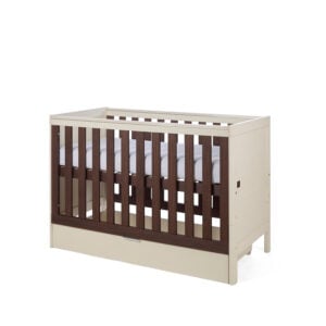 Tutti Bambini Origin Riley Compact Cot Bed with Drawer Cashmere and Rich Walnut (17)