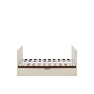 Tutti Bambini Origin Riley Compact Cot Bed with Drawer Cashmere and Rich Walnut (21)
