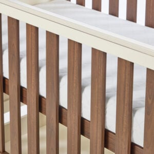 Tutti Bambini Origin Riley Compact Cot Bed with Drawer Cashmere and Rich Walnut (23)