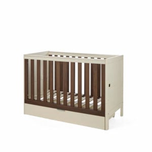 Tutti Bambini Origin Riley Compact Cot Bed with Drawer Cashmere and Rich Walnut (29)
