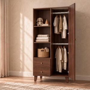 Tutti Bambini Origin Wardrobe Rich Walnut (5)