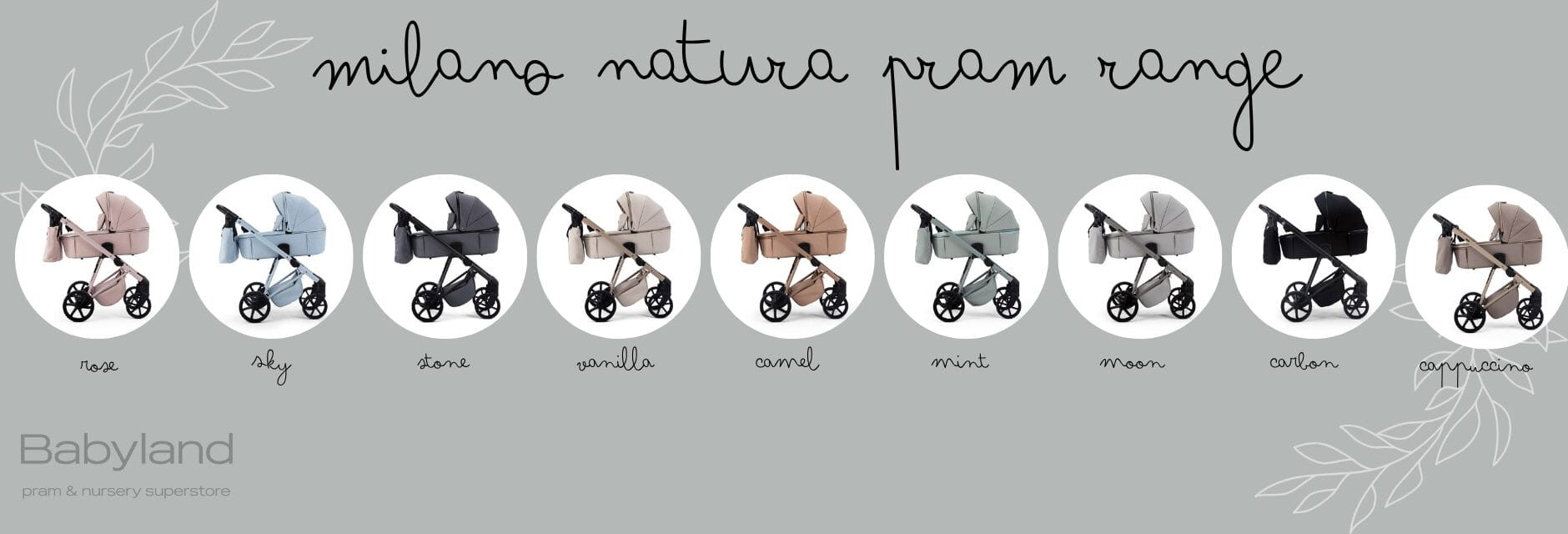 Milano natura pram range = babyland fife (1)
