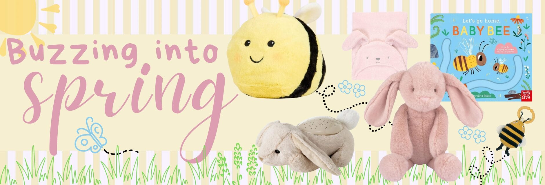 Spring baby essentials collection with stroller, cosy blankets and toys – Babyland Fife